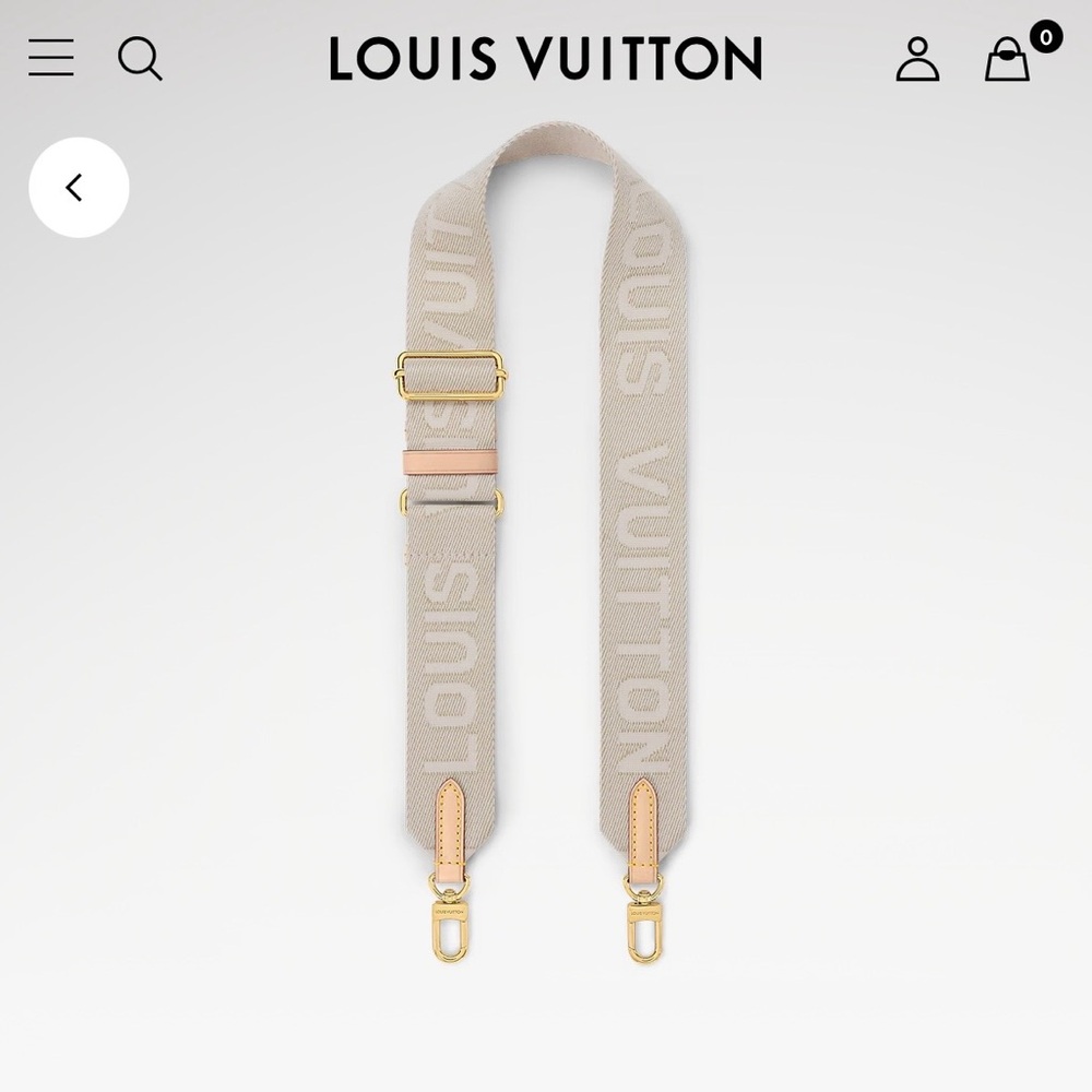 Authentic Louis Vuitton Jacquard Adjustable Shoulder Strap